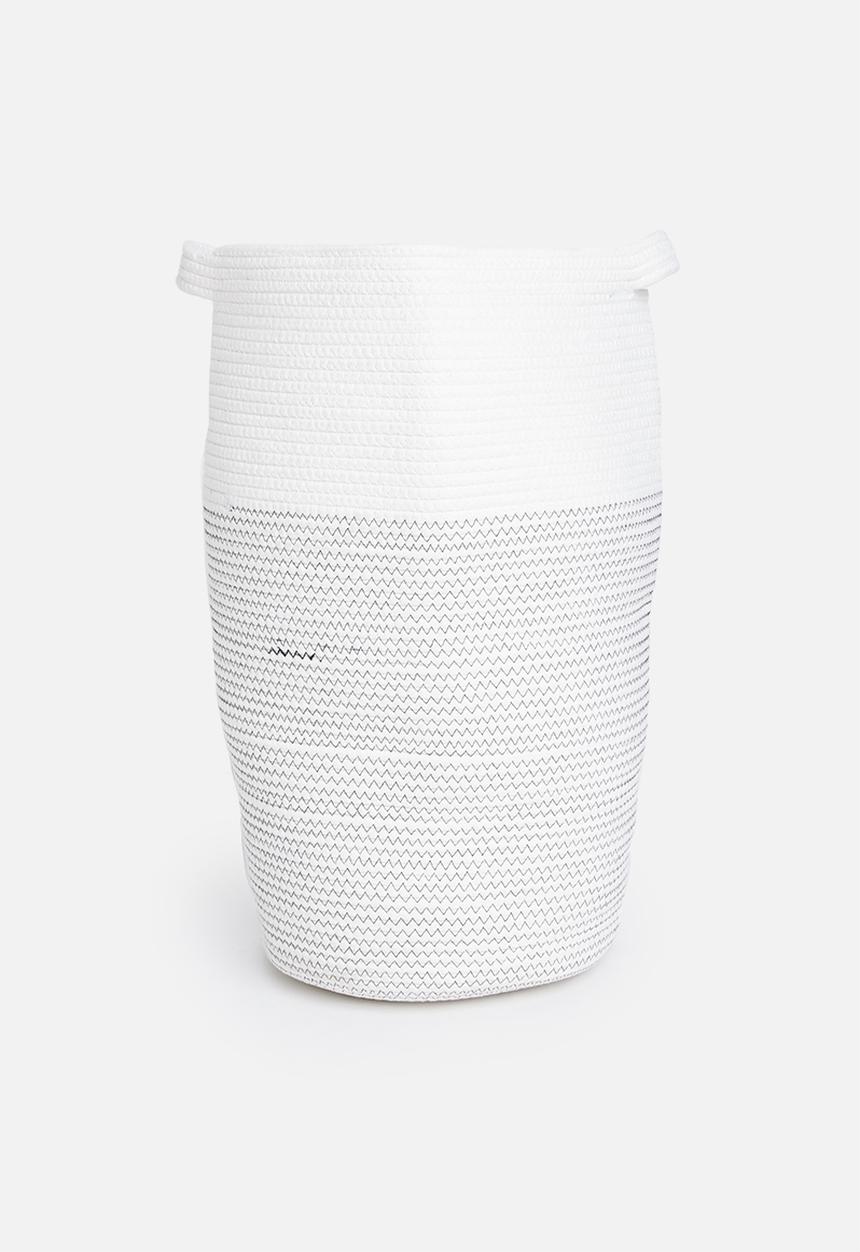 Sixth Floor - Cotton rope laundry basket - grey