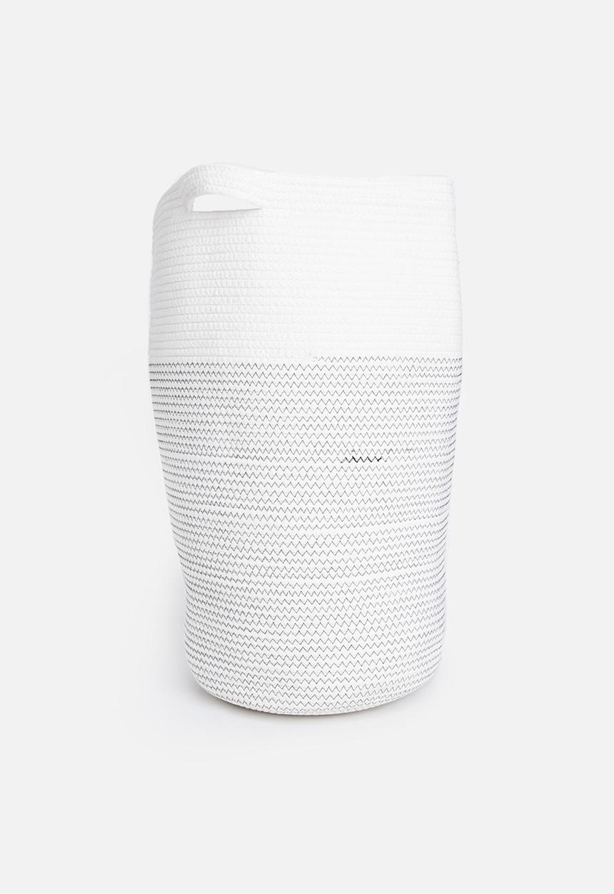 Sixth Floor - Cotton rope laundry basket - grey