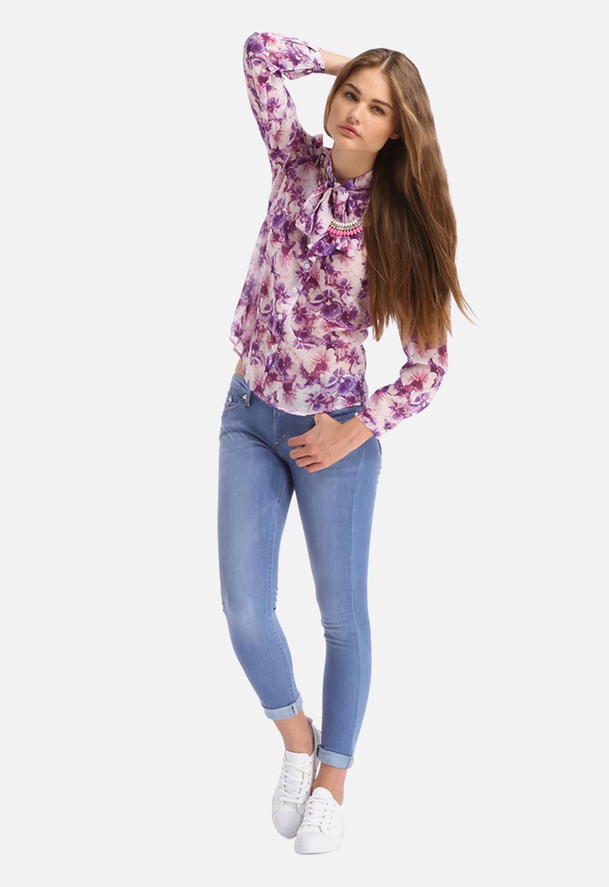 American Apparel - Chiffon Secretary Blouse