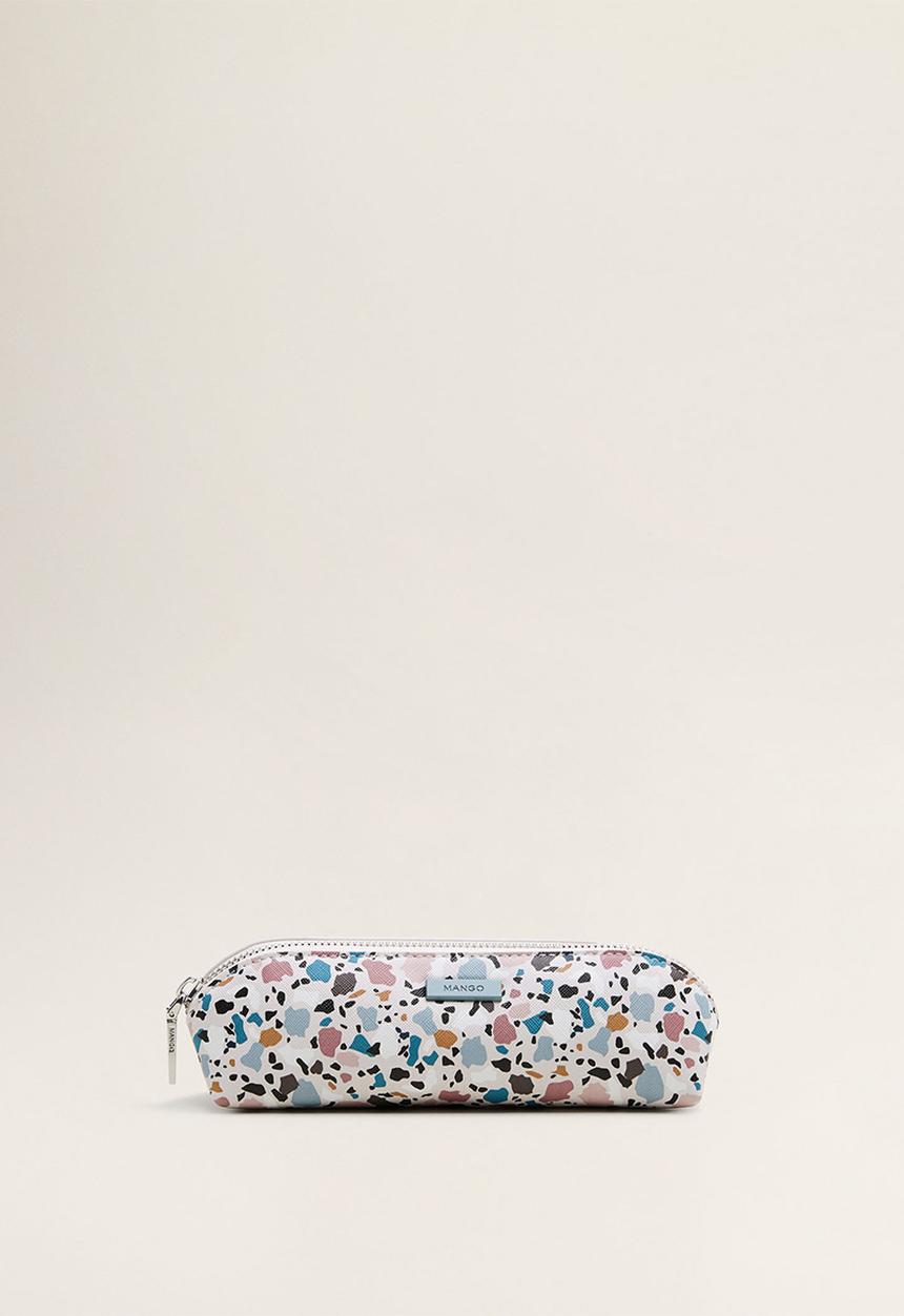 MANGO - Geometric print pencil case - multi