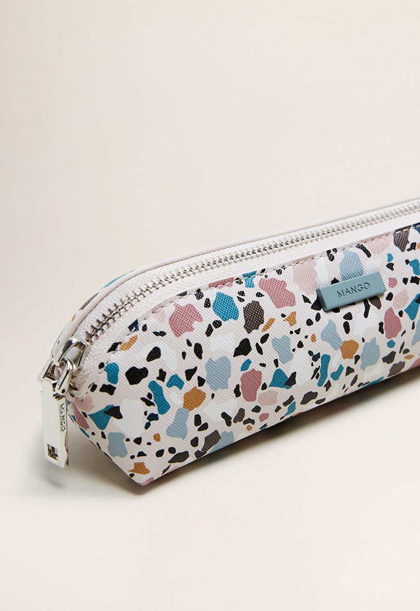 MANGO - Geometric print pencil case - multi
