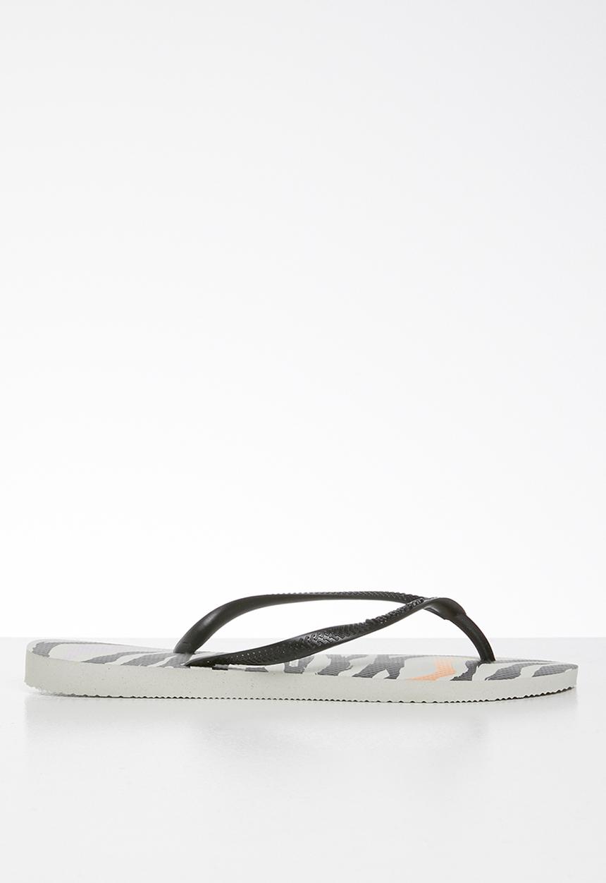Havaianas - Slim animals - white & black