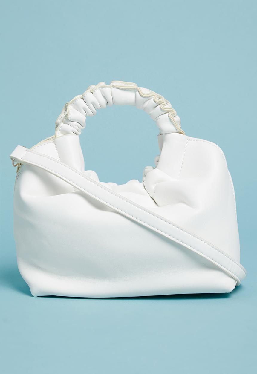 Superbalist - Clayton rouched handle bag - white