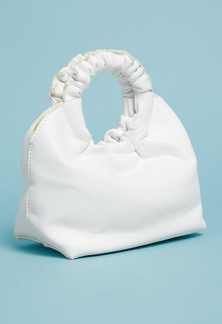 Superbalist - Clayton rouched handle bag - white