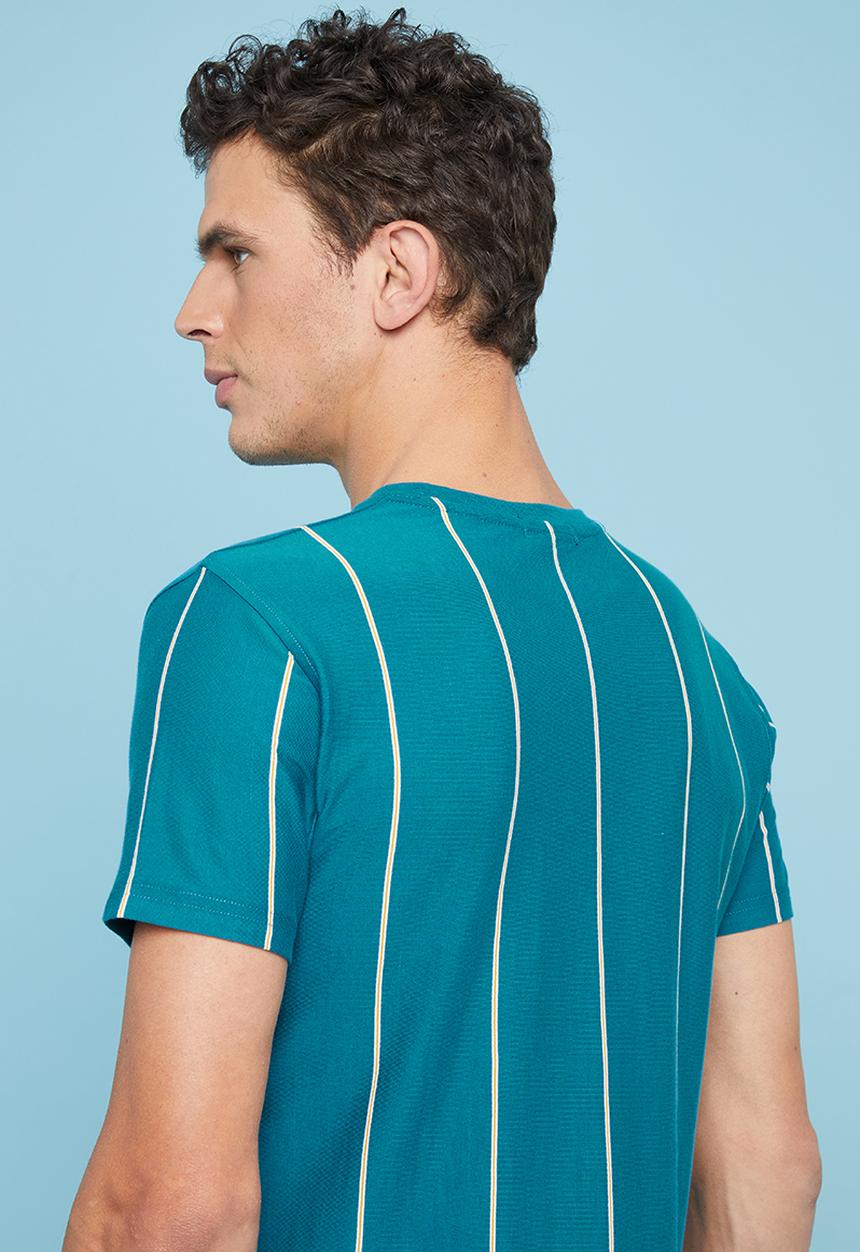 Superbalist - Vertical stripe crew neck tee - multi 