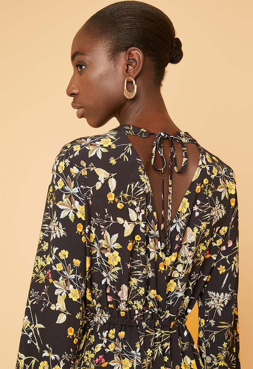 Superbalist - Lantern sleeve dress - black