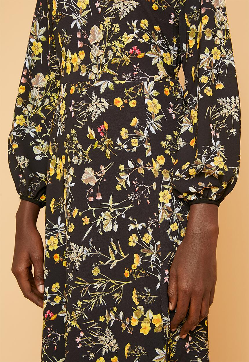 Superbalist - Lantern sleeve dress - black