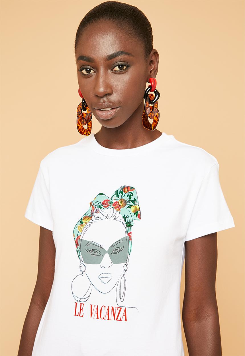 Superbalist - La Vacanza printed tee - white
