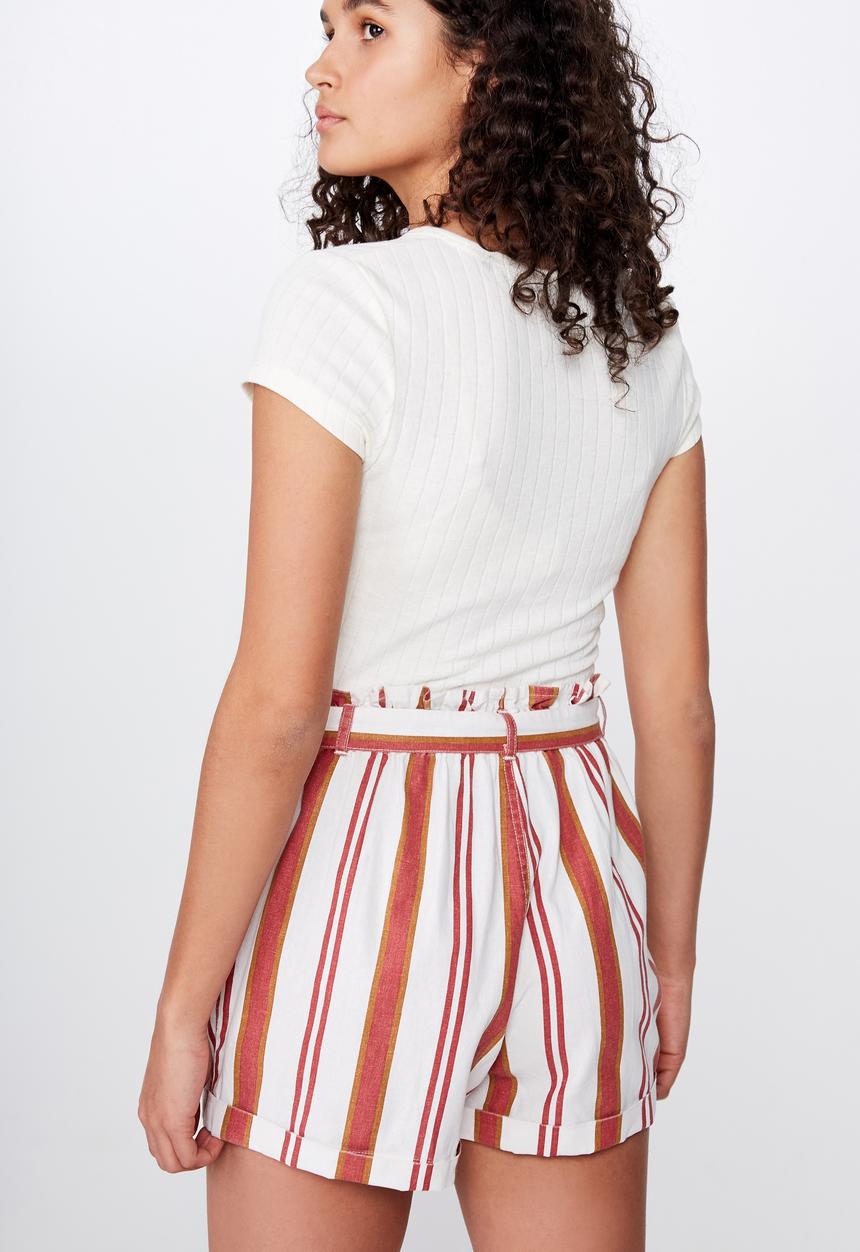 Cotton On - Riley high waist short - multi