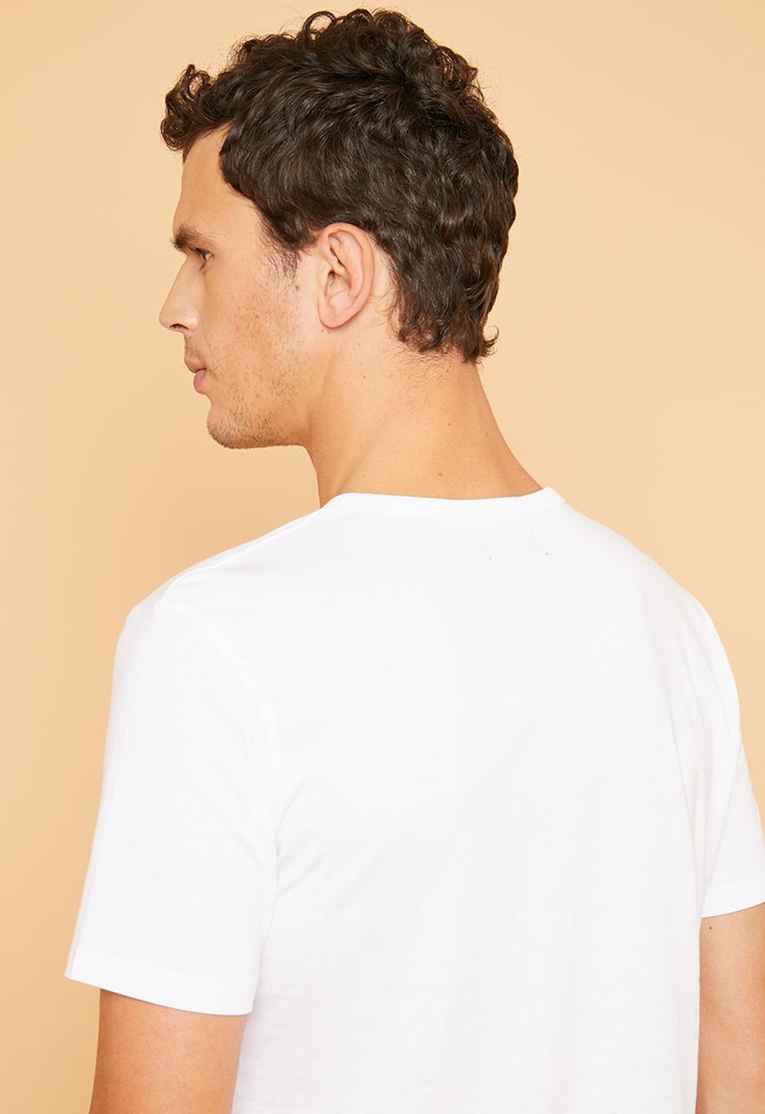 Superbalist - Plain short sleeve henley tee - white