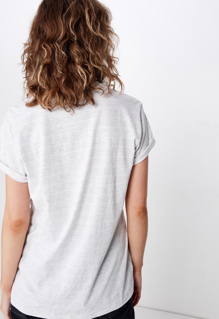 Cotton On - Classic slogan T-shirt - grey