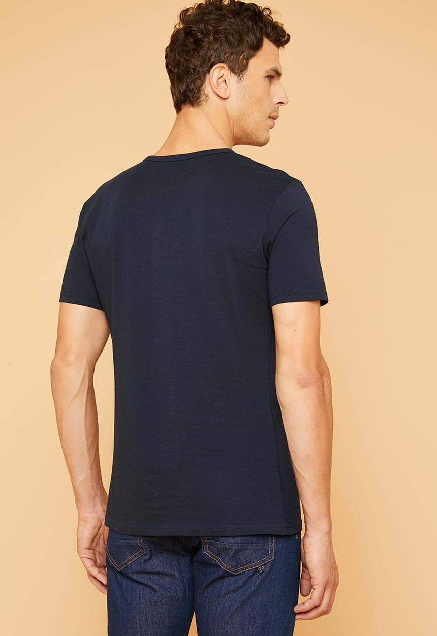 Superbalist - Plain short sleeve henley tee - navy