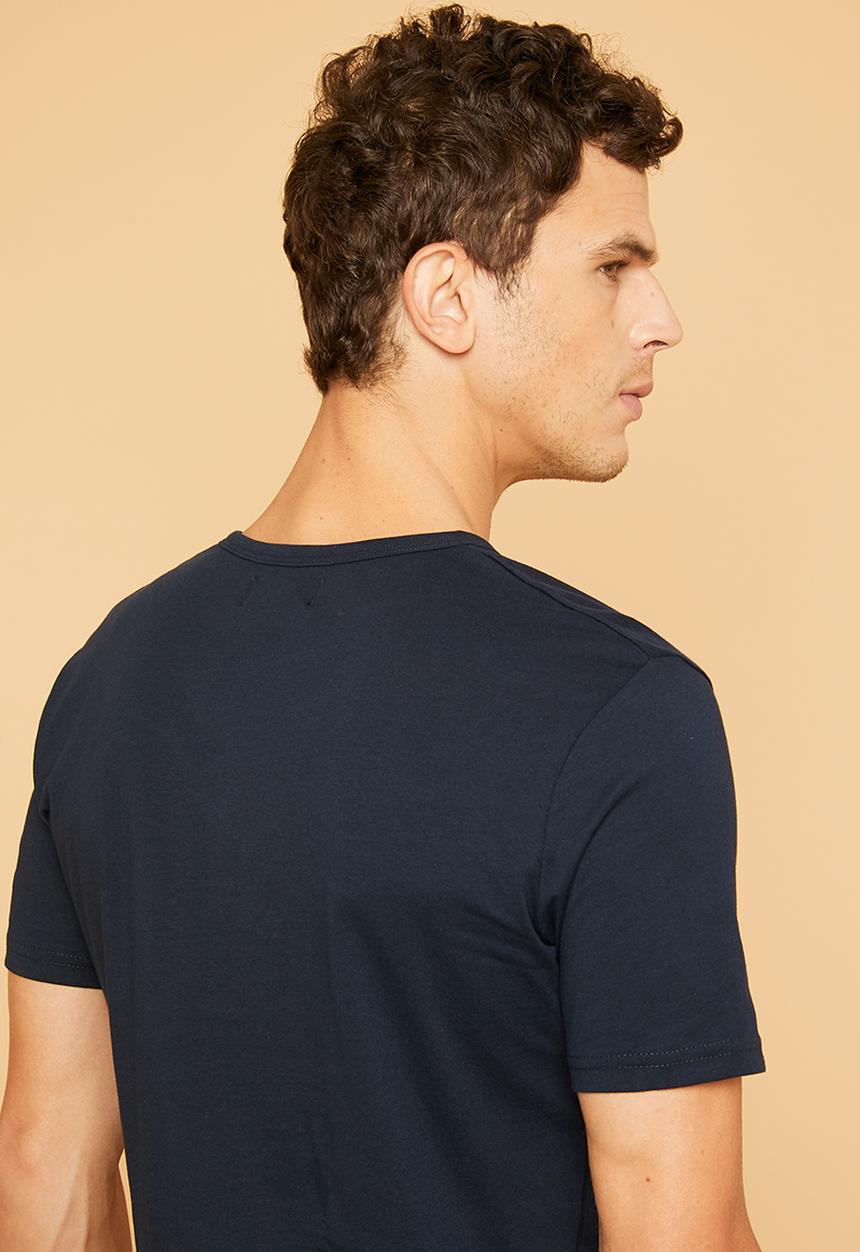 Superbalist - Plain short sleeve henley tee - navy