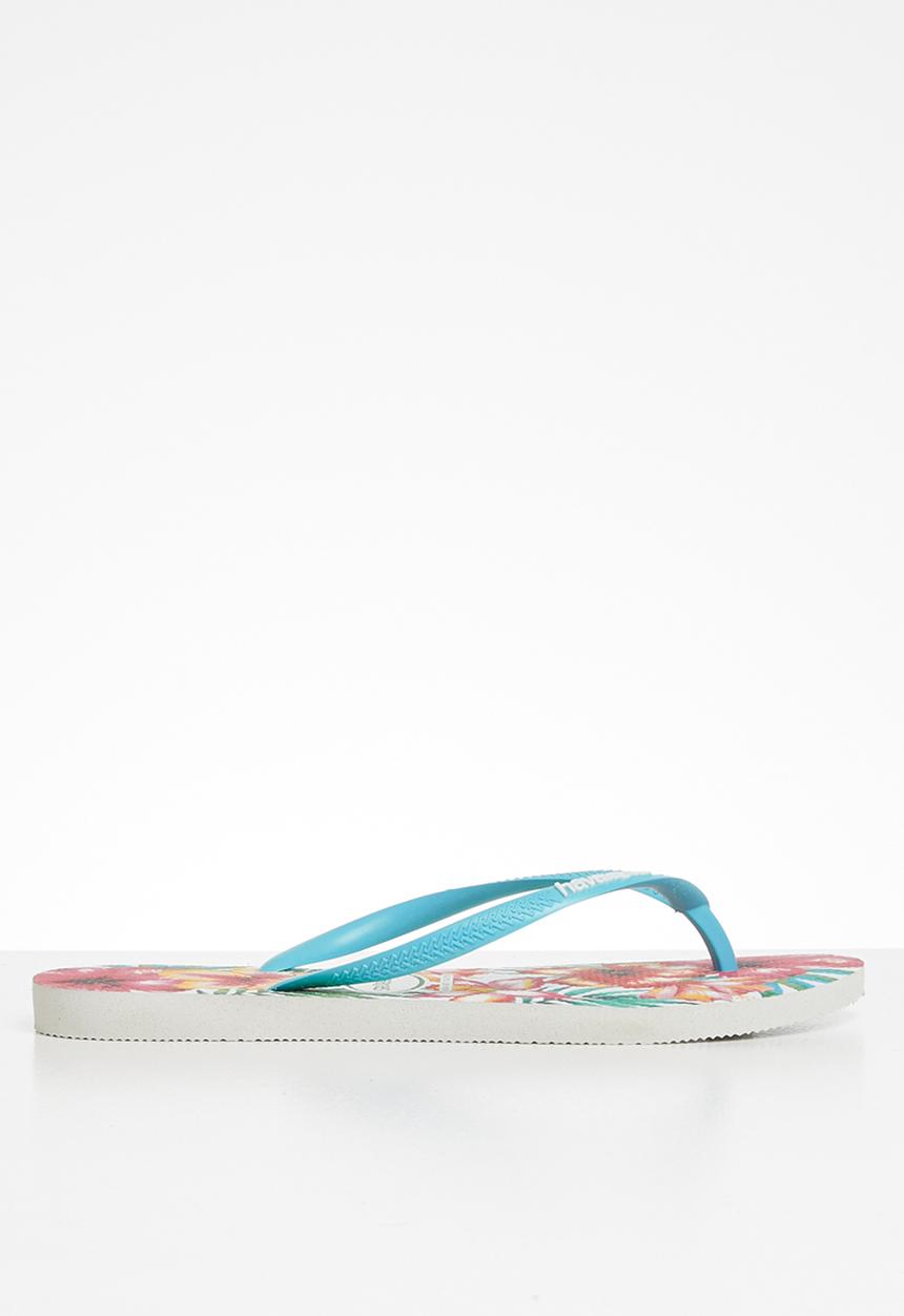 Havaianas - Slim hibisco - white