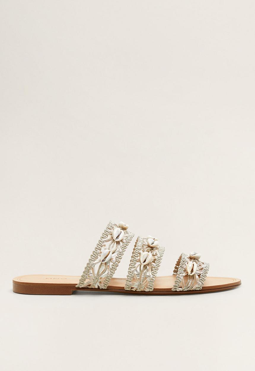 MANGO - Loqui sandal - green