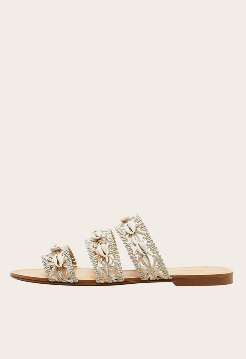 MANGO - Loqui sandal - green