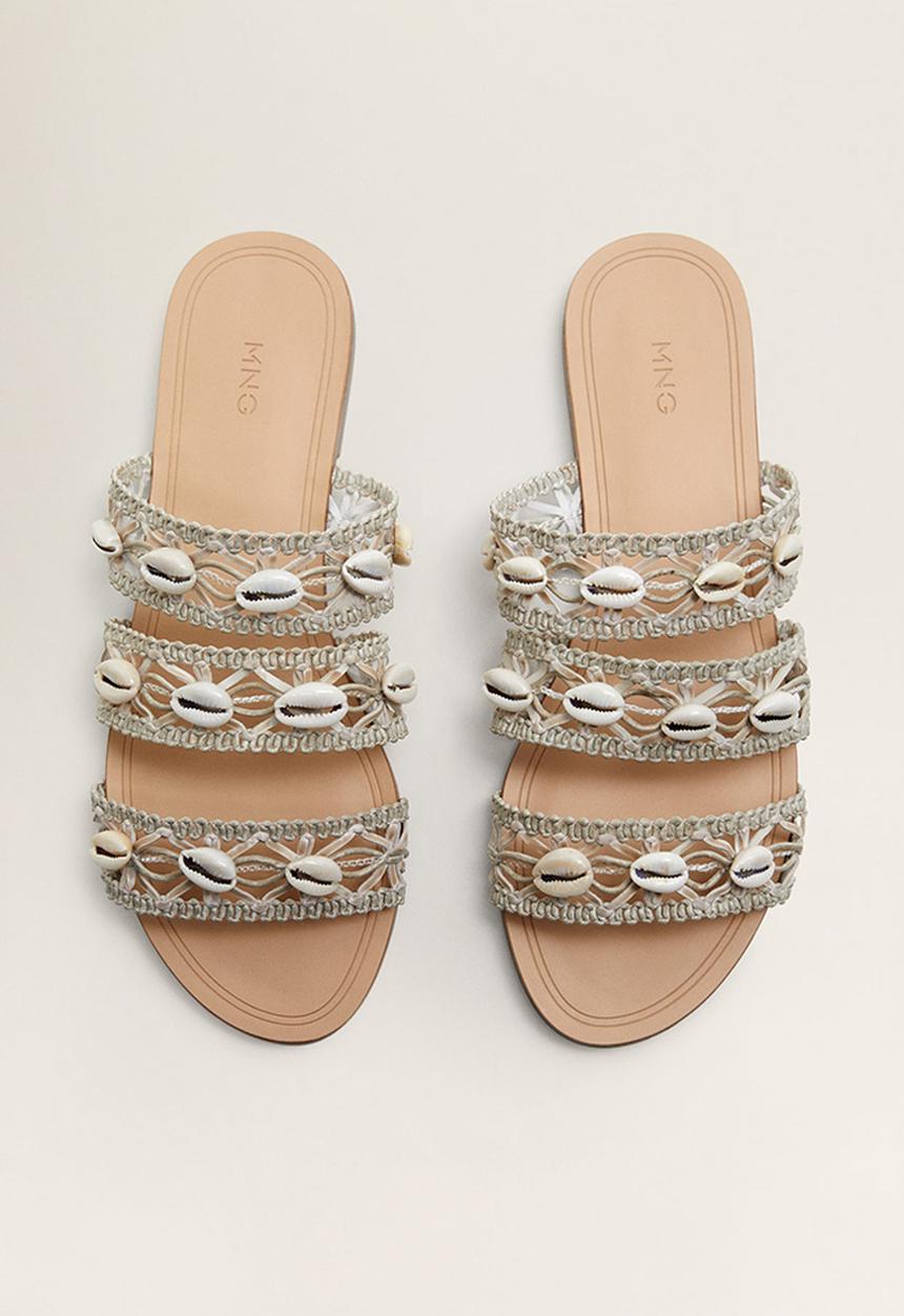 MANGO - Loqui sandal - green
