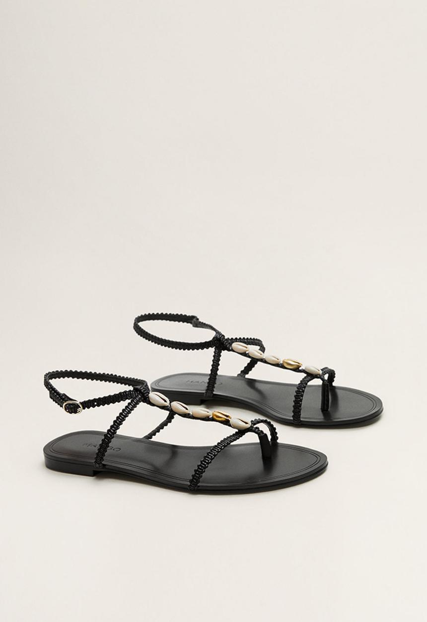 MANGO - Loque sandal - black