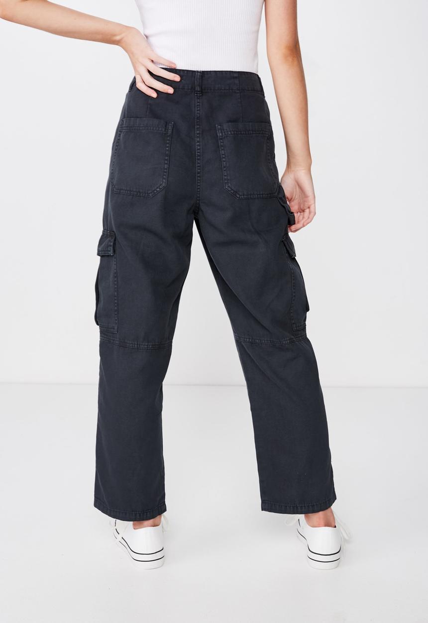 Cotton On - Breya utility pant - black