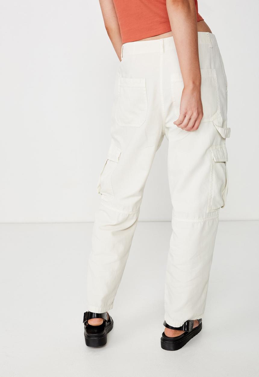 Cotton On - Breya utility pant - cream