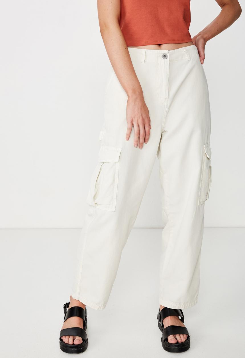 Cotton On - Breya utility pant - cream