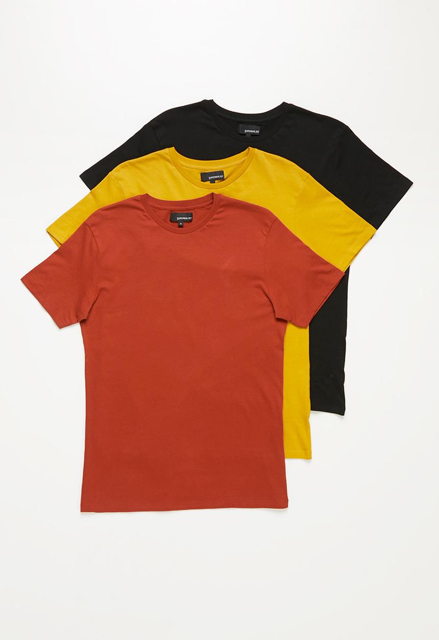 Superbalist - Crew neck short sleeve 3 pack tees - multi