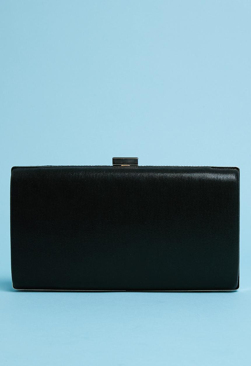dailyfriday - Star embellished clutch - black