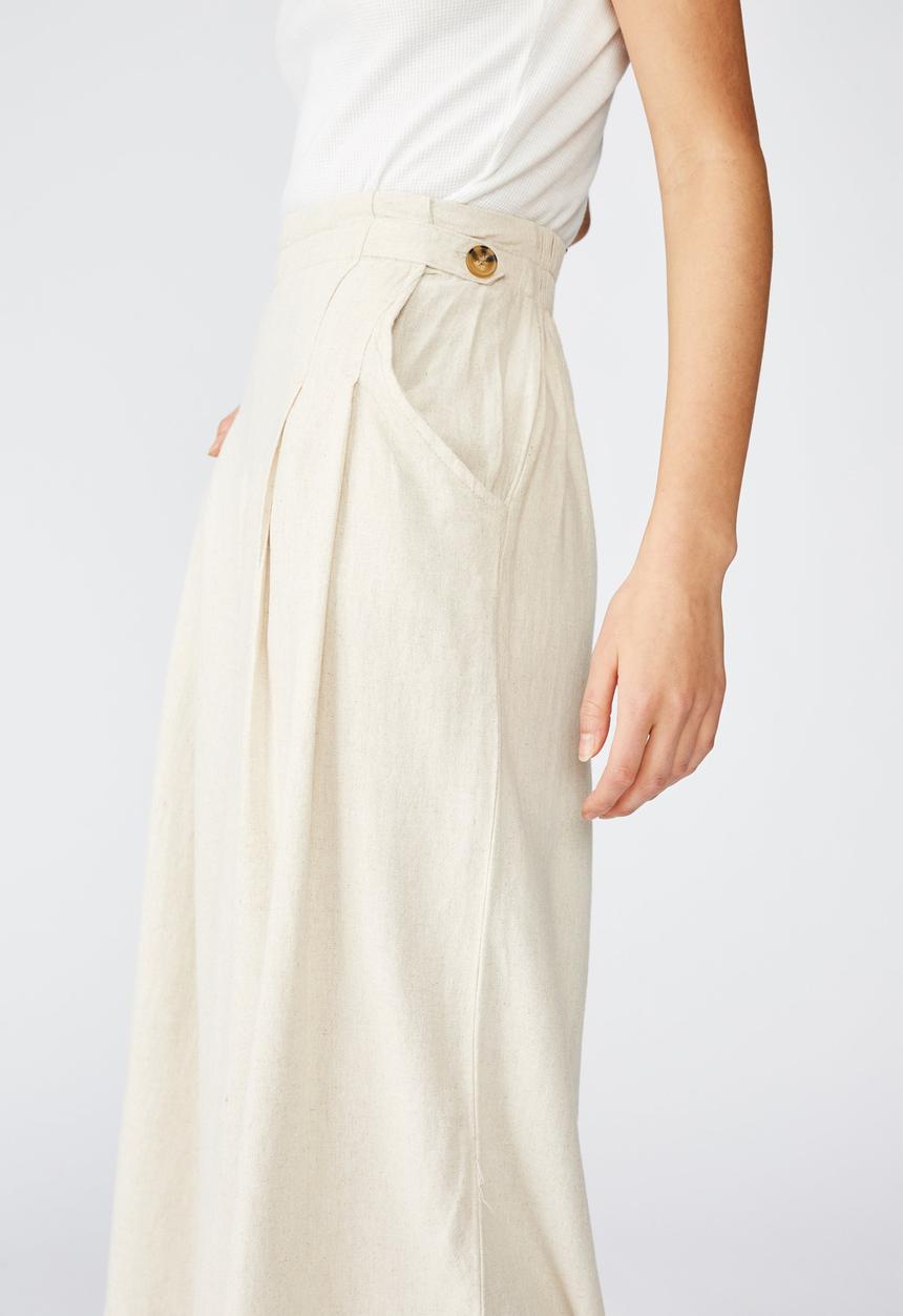 Cotton On - Luna button culotte - cream