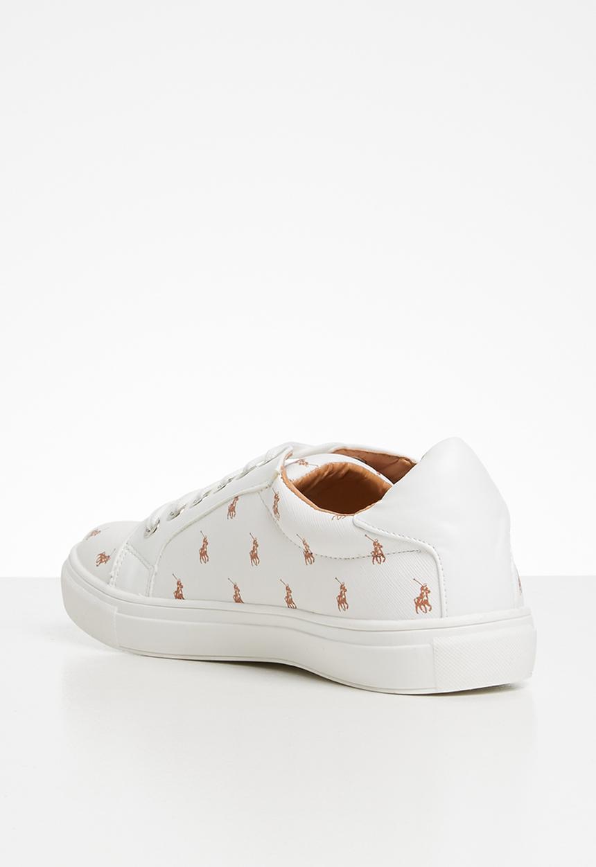 POLO - Natalie monogram sneaker - white