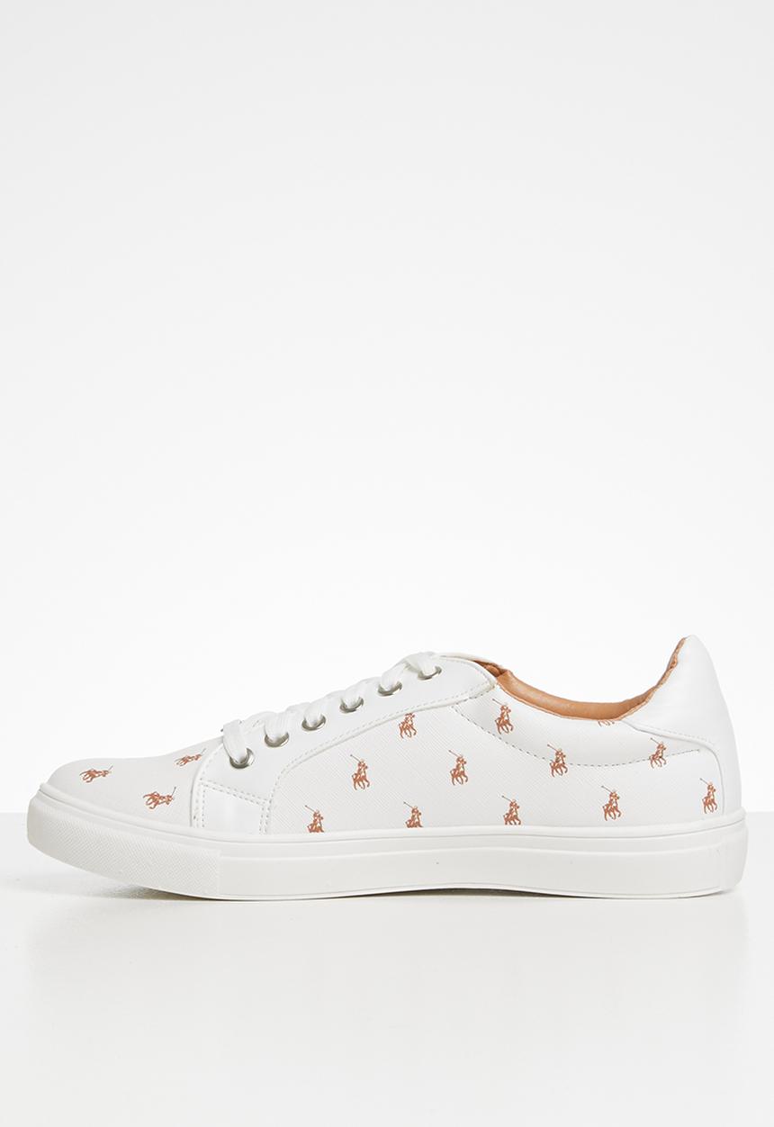 POLO - Natalie monogram sneaker - white
