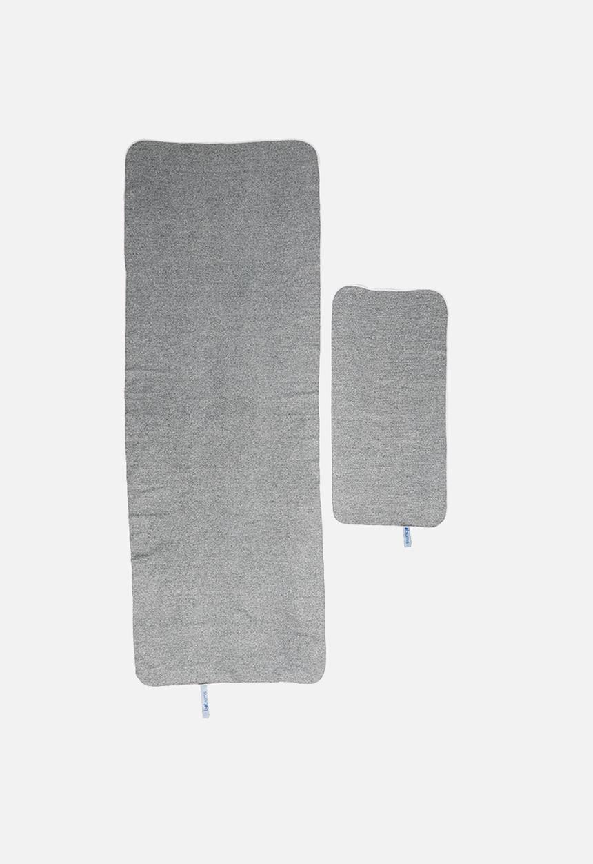 Bobums - Gym towel and yoga towel set - Black white