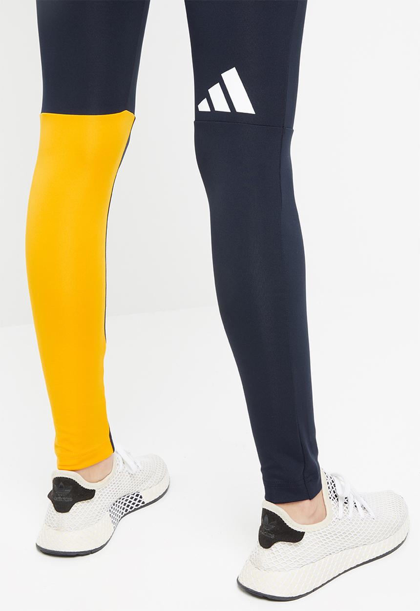 adidas - Womens Adidas colour block tights - multi