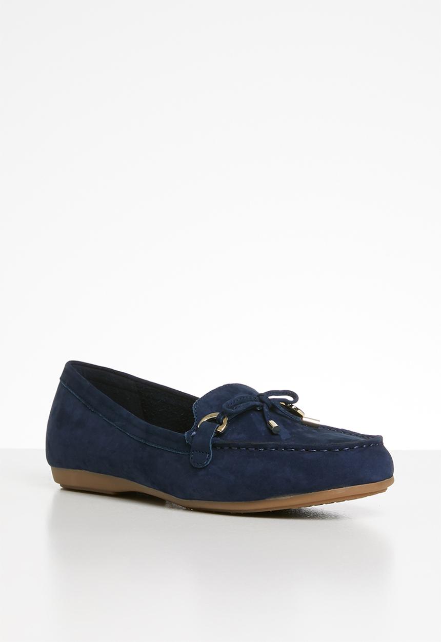 ALDO - Adrerini leather moccasin - navy