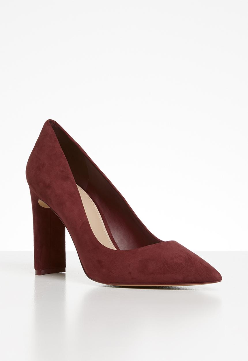 ALDO - Febriclya suede court - dark red