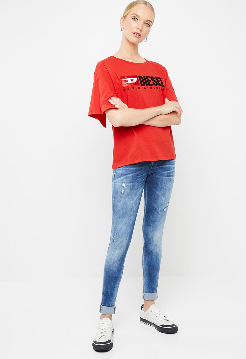 Diesel  - T - Jacky maglietta tee - red