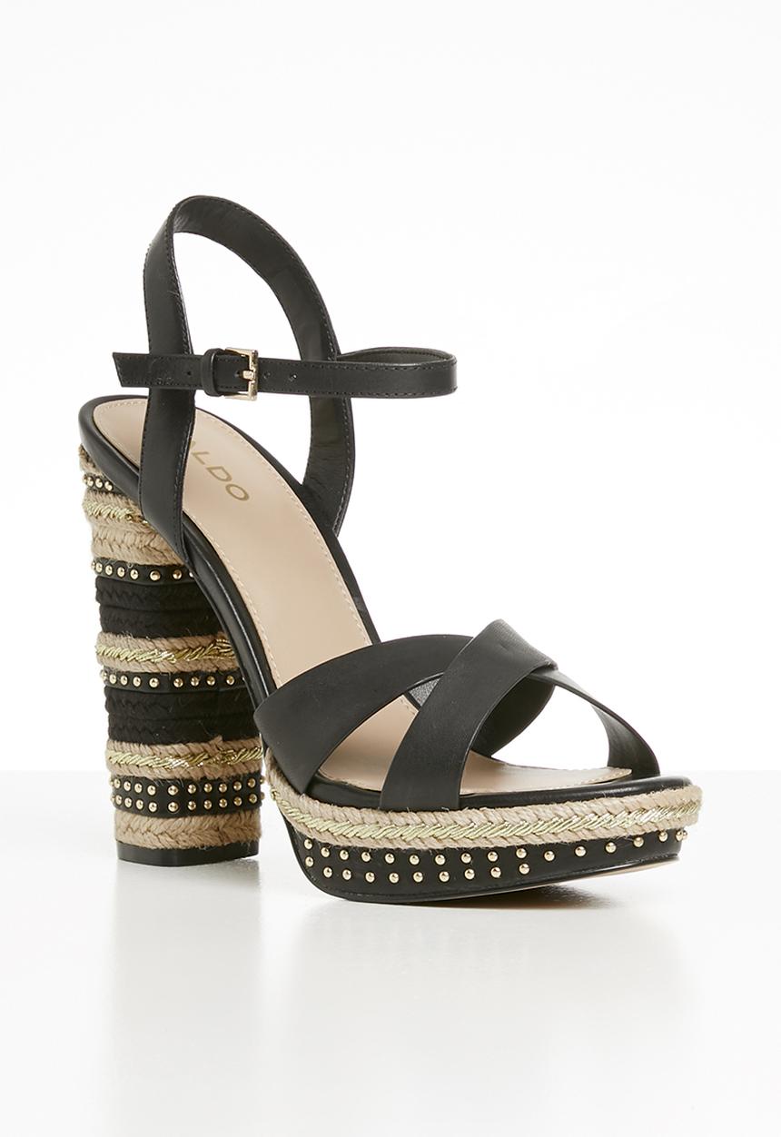 ALDO - Eowalenna leather heel - black