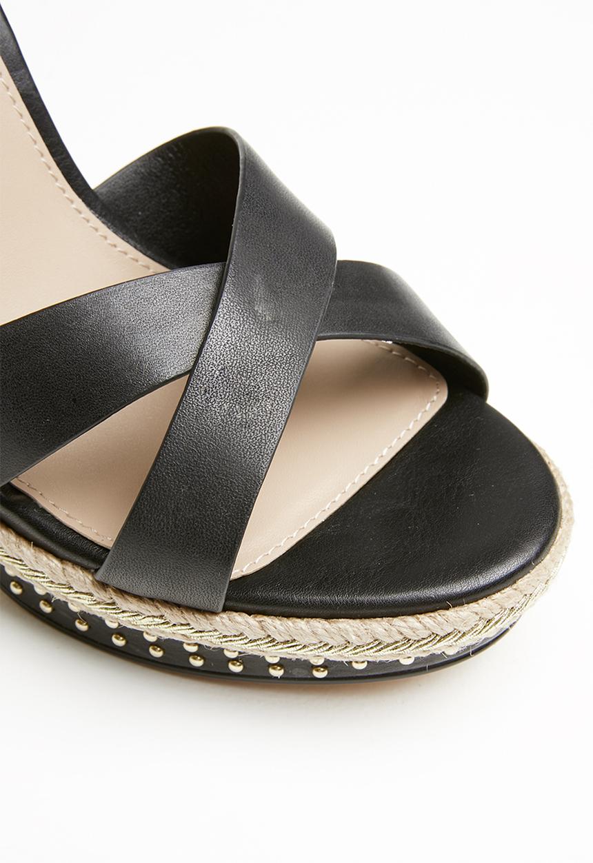 ALDO - Eowalenna leather heel - black