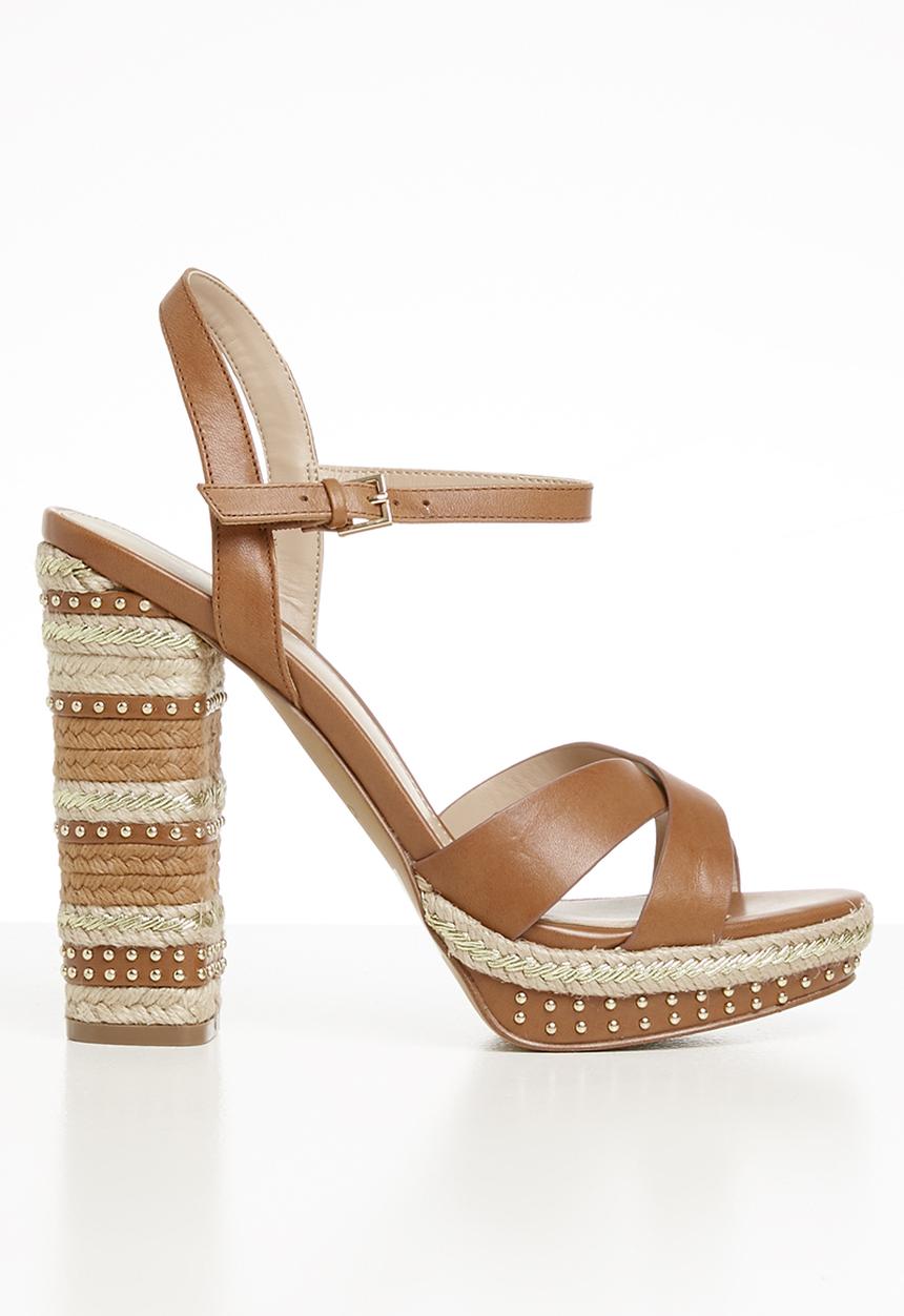 ALDO - Eowalenna leather heel - brown