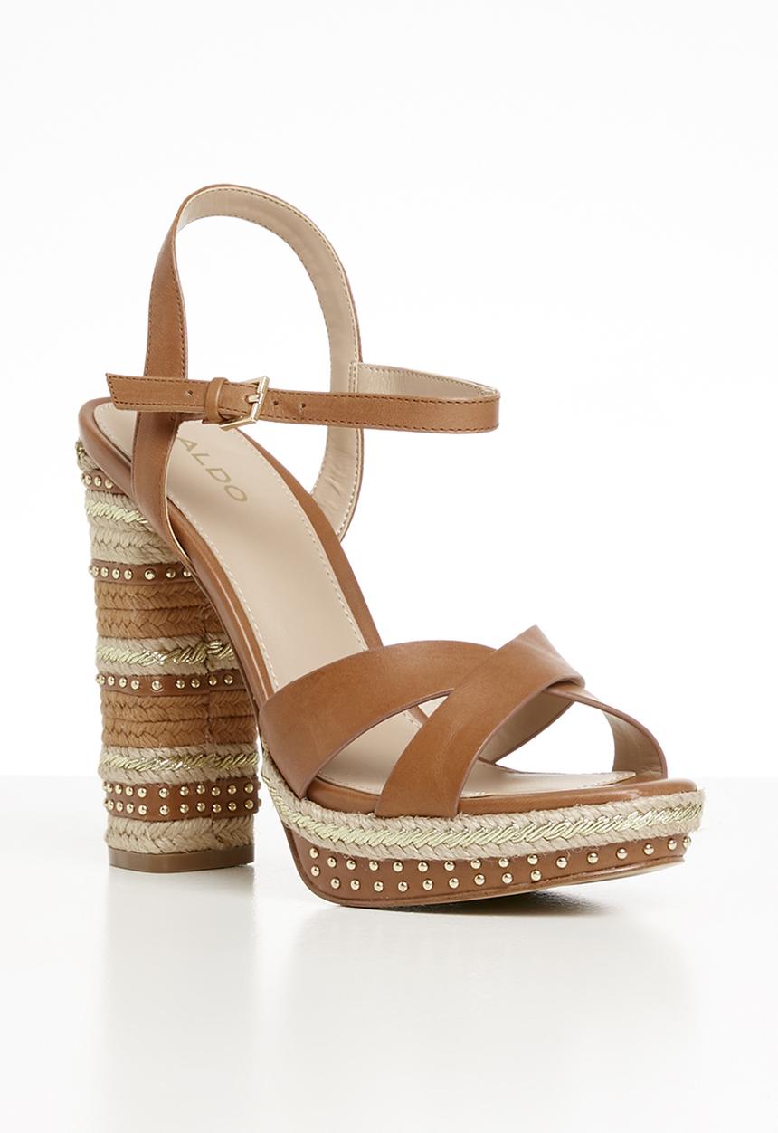 ALDO - Eowalenna leather heel - brown