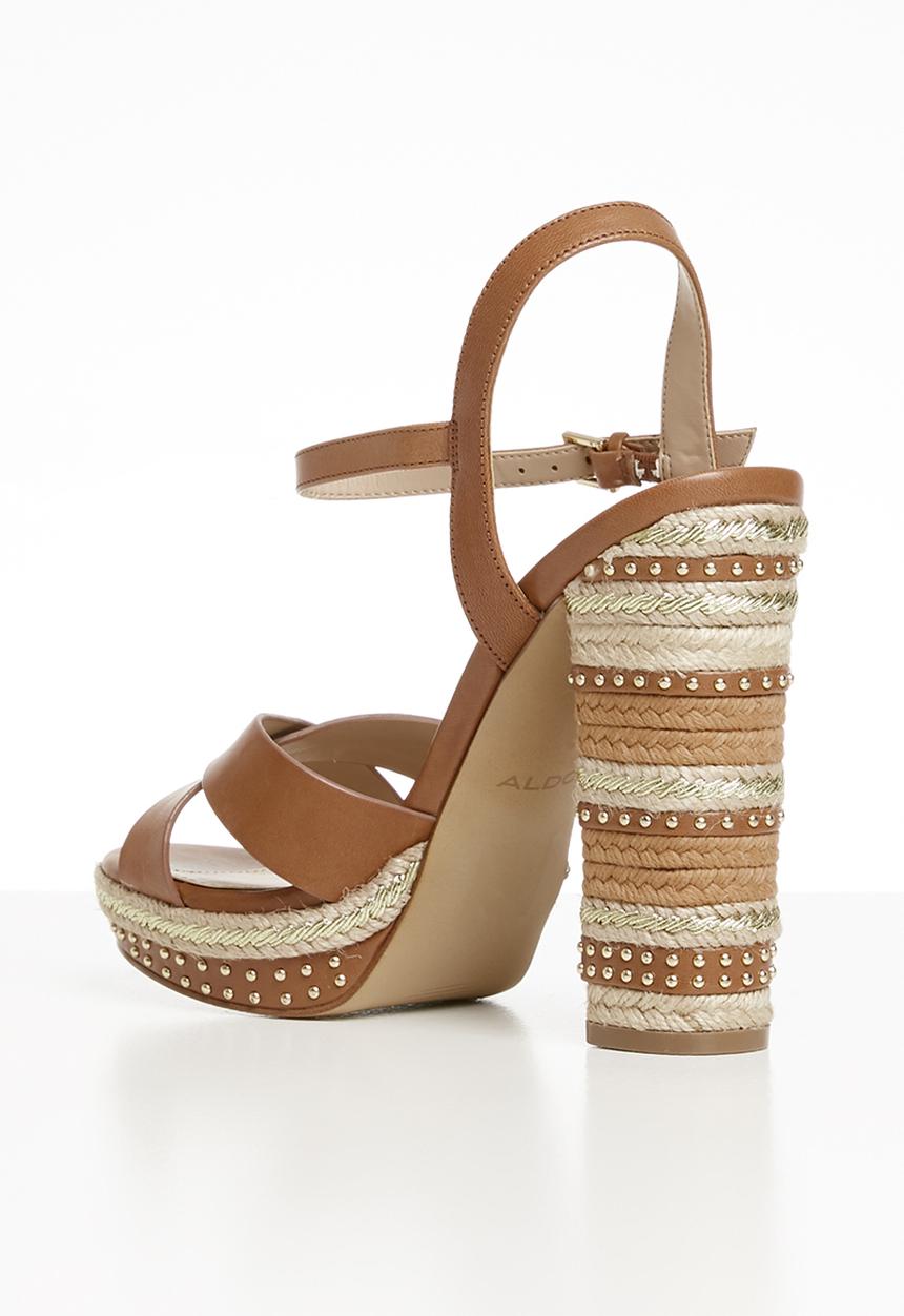 ALDO - Eowalenna leather heel - brown