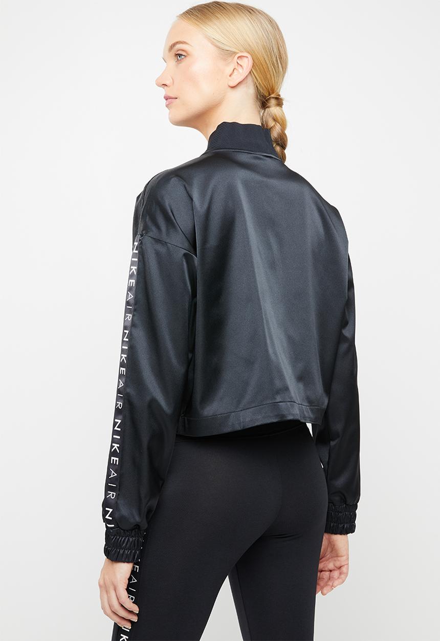 Nike - Nike air satin track jacket - black