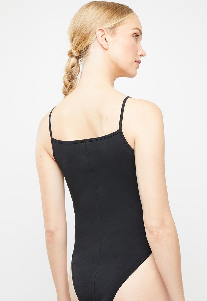 Nike - Nike essential tank bodysuit - black