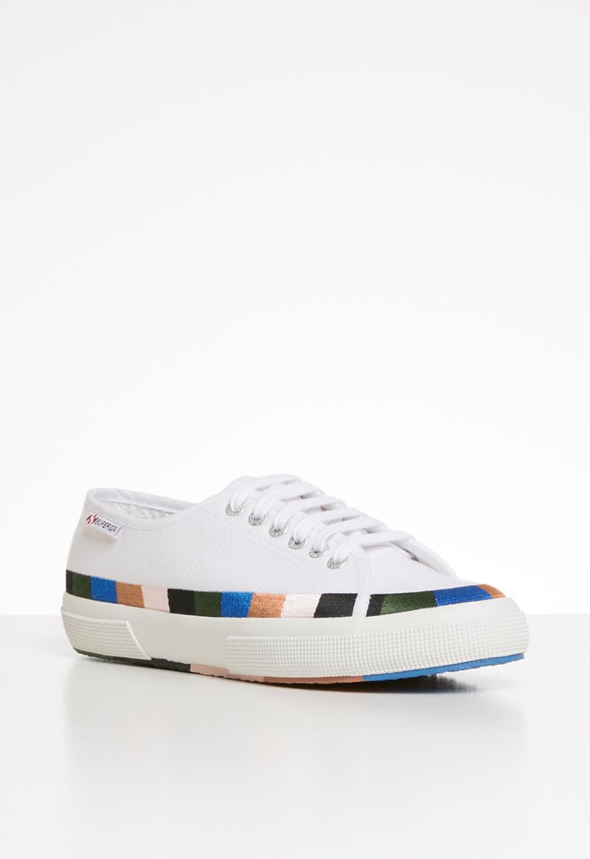 SUPERGA - 2750 embroided canvas - white