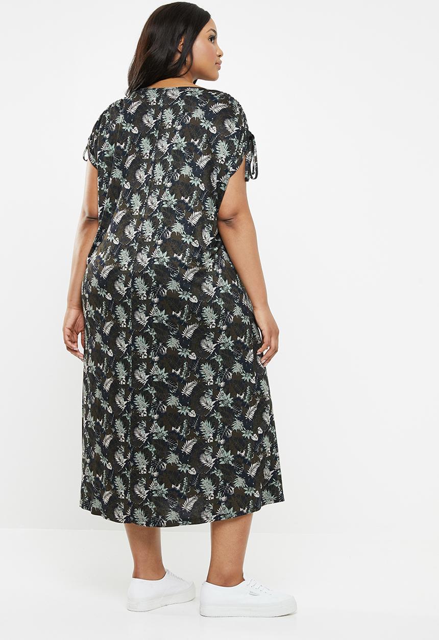 AMANDA LAIRD CHERRY - Plus size siphosethu dress - green