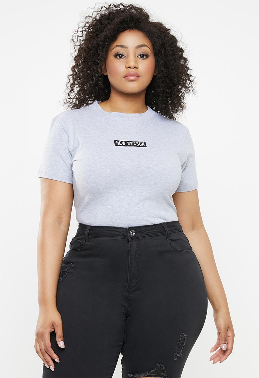 Missguided - Curve new season bodysuit - grey