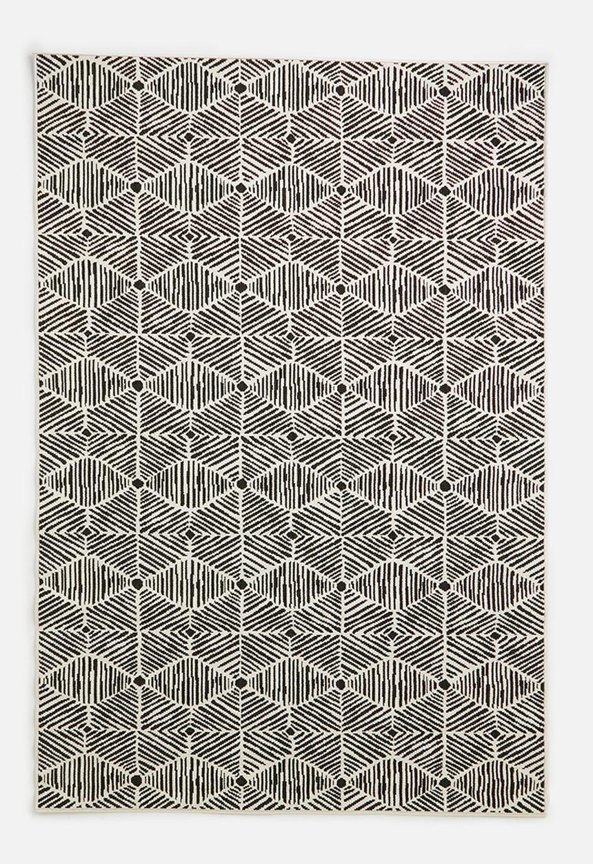 Sixth Floor - Burma woven outdoor rug - black