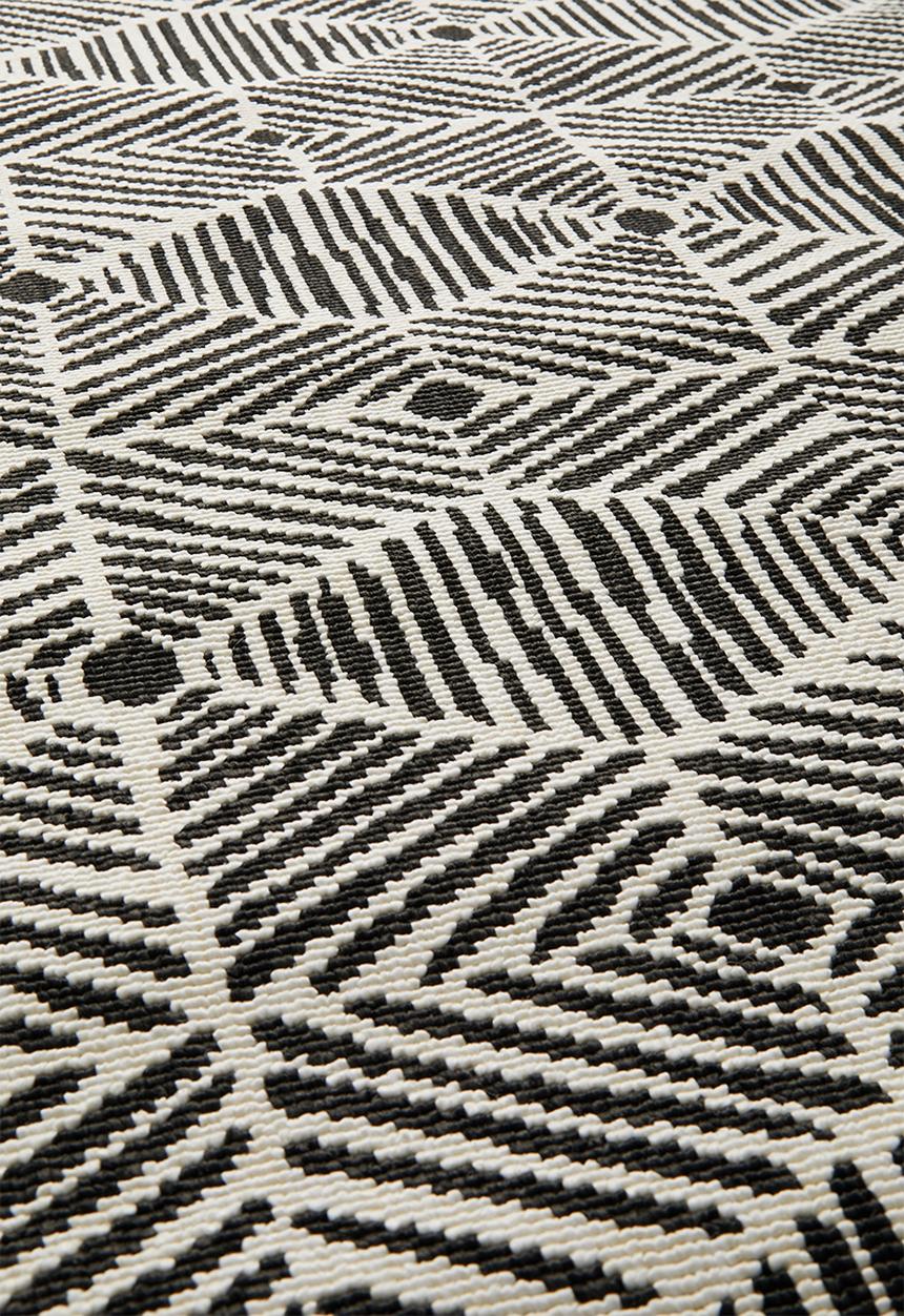 Sixth Floor - Burma woven outdoor rug - black