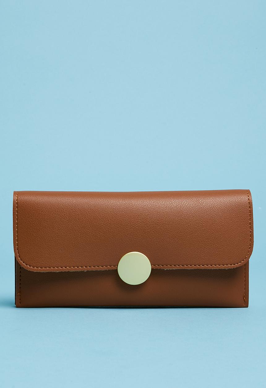 Superbalist - Button detail purse - brown
