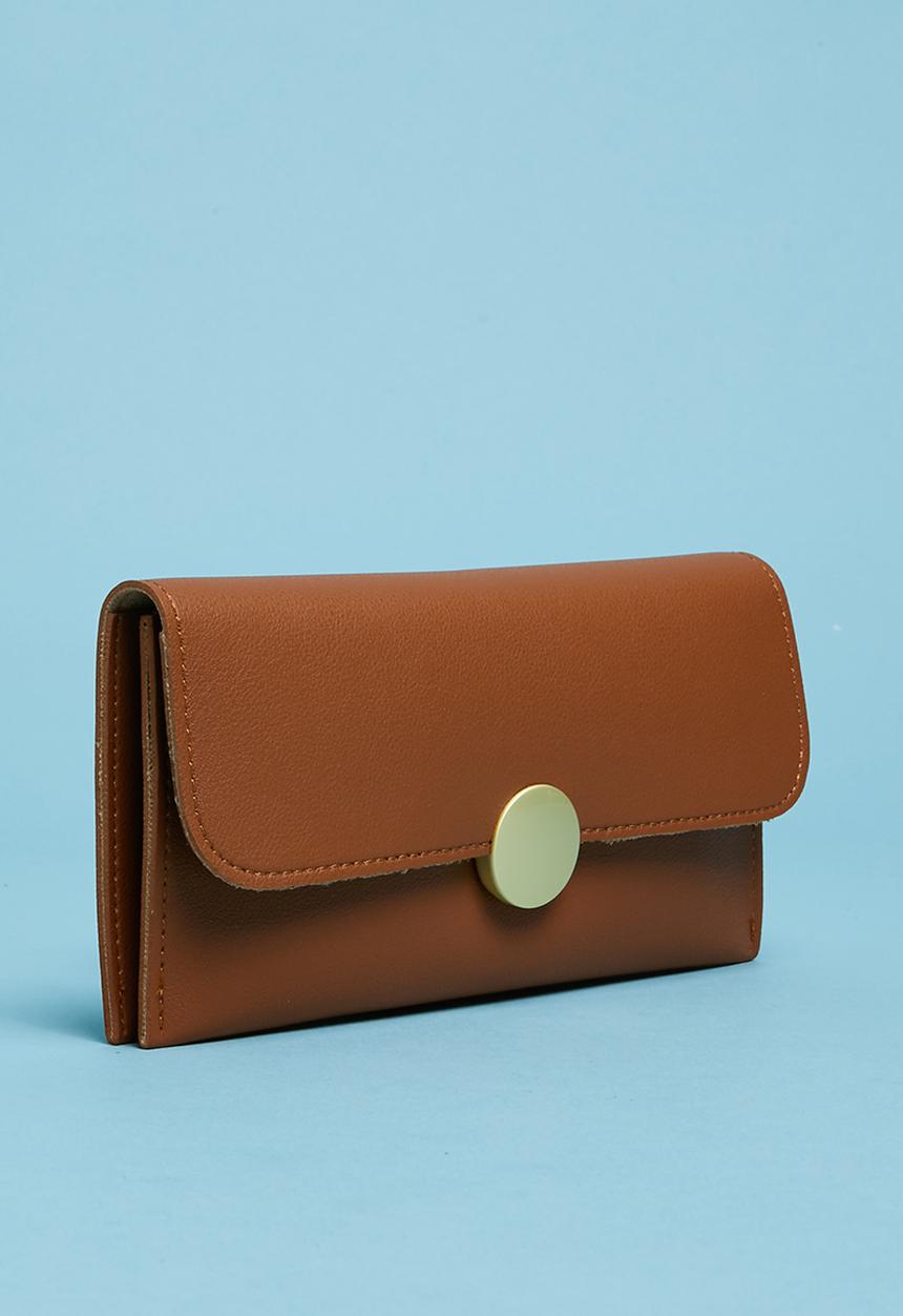 Superbalist - Button detail purse - brown