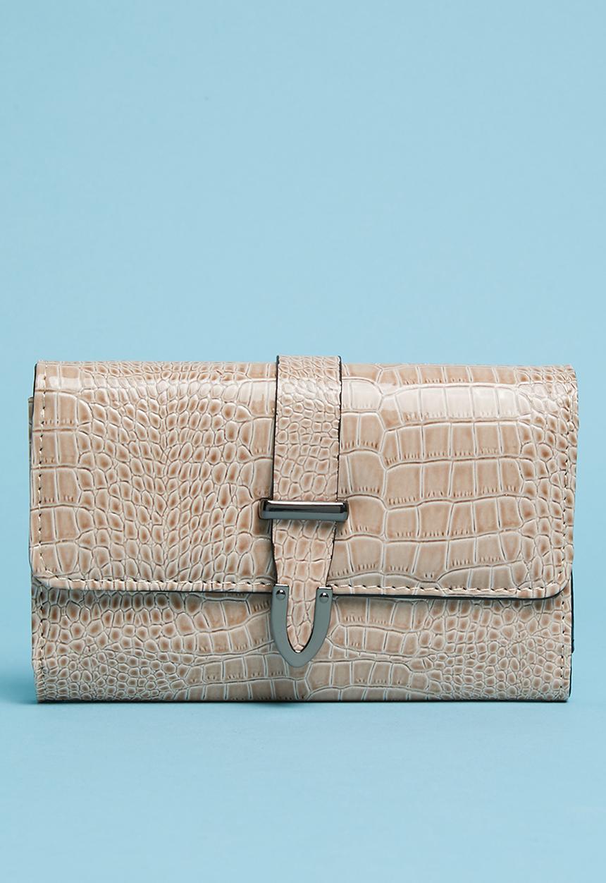 Superbalist - Faux snake leather purse - beige 